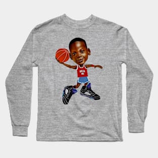 BASKETBALLART -  YOUNG GOAT DUNK Long Sleeve T-Shirt